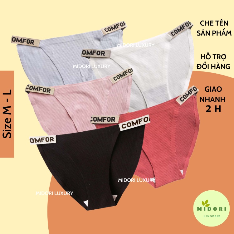 Quần Lót Cotton Lưng Thấp In Chữ Phong Cách Âu Mỹ Quyến Rũ CF09