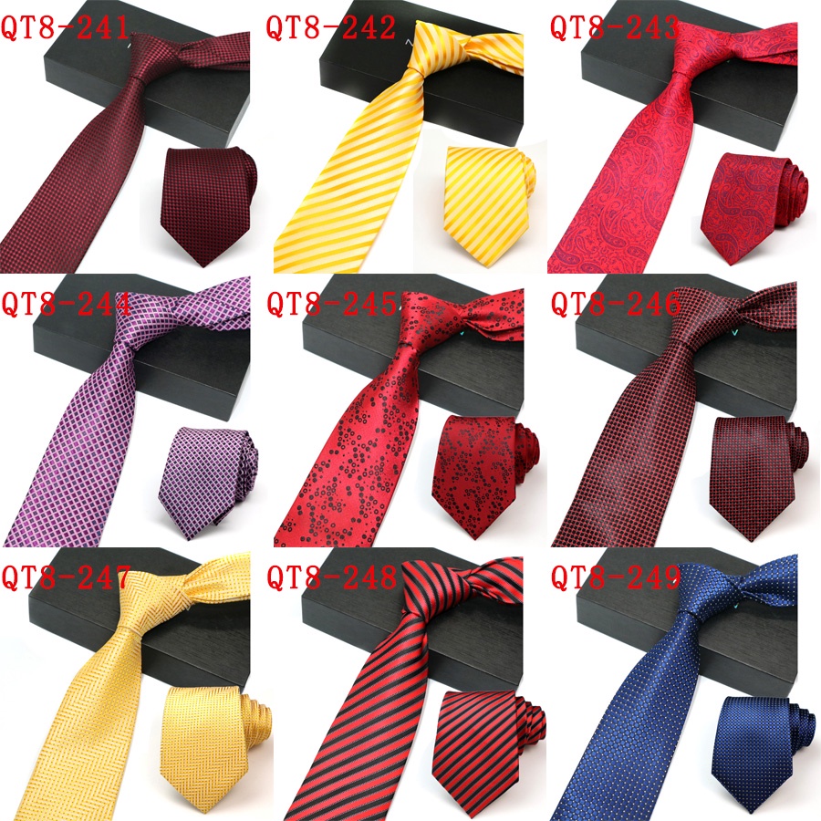 Cà Vạt 8CM Họa Tiết Chấm Bi Thời Trang Công Sở Cho Nam