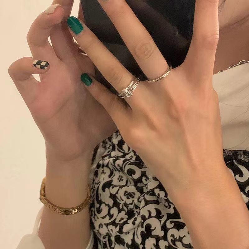 Set Nhẫn Hở Hình Gấu Thời Trang Hàn Quốc Cho Nữ