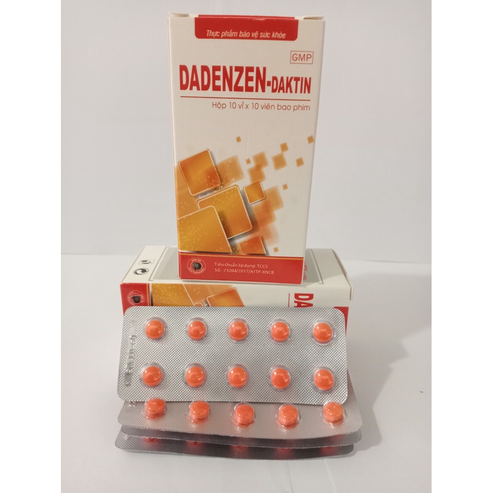 DADENZEN DAKTIN Hộp 100 viên giúp giảm sưng,viêm trong viêm khớp, viêm họng.
