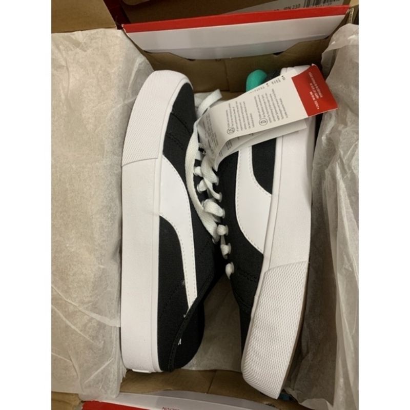 Giày đạp gót Pu.ma Bari trắng và đen