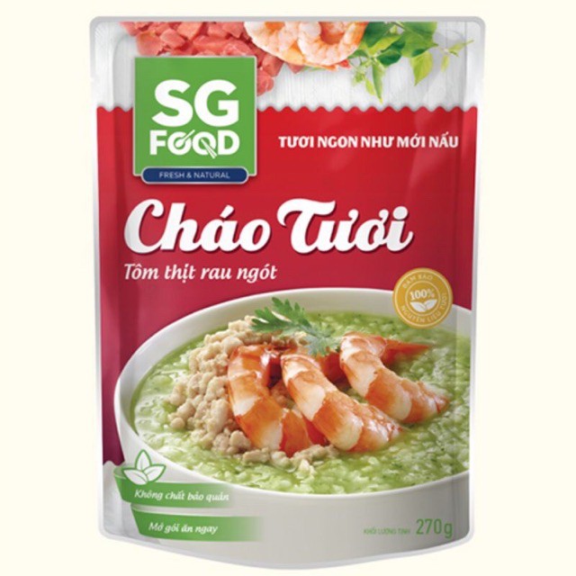 Cháo tươi tôm thịt rau ngót 240g