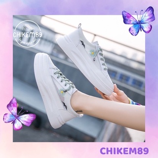 Giày thể thao sneakers nữ 🌺FREESHIP🌺hoa cúc độn đế
