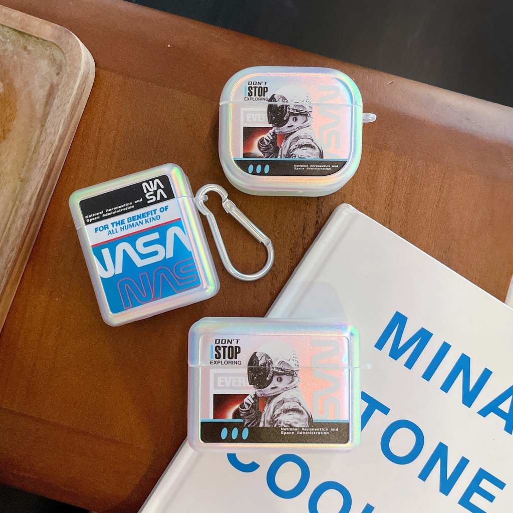 NASA Vỏ Bảo Vệ Hộp Sạc Tai Nghe AirPods3gen 2021 AirPods3 AirPodsPro Airpods2 Ốp