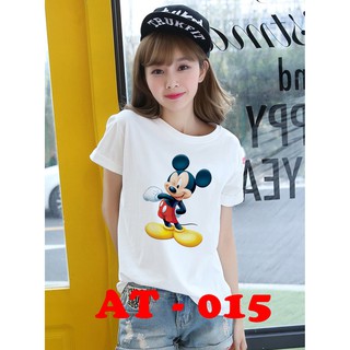 [100% Cotton] Áo Phông Nam |Áo Thun In Hình Mickey Cực Cool Ngầu