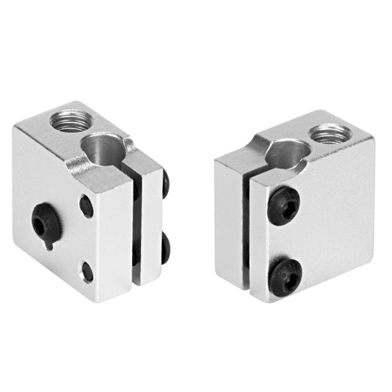 Block nhôm gia nhiệt E3D Volcano gắn cảm biến NTC bọc thép PT100 và loại thường dành cho máy in 3D