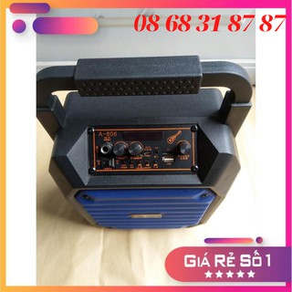 [ RẺ VÔ ĐỊCH ] LOA BLUETOOTH MINI KARAOKE A606 - Tặng 1 mic không dây sịn