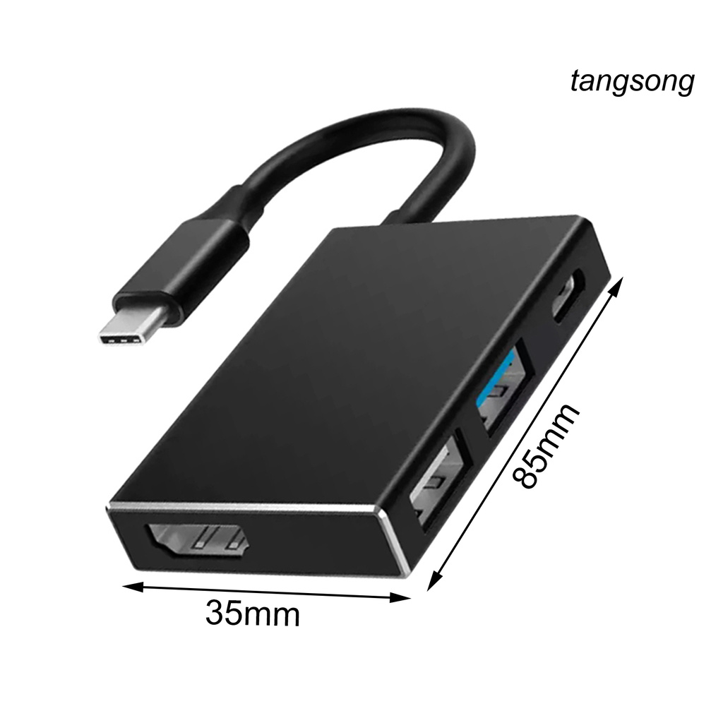 Bộ Chuyển Đổi Ts-4 Trong 1 Cổng Type-C Sang Hdmi Cho Pc