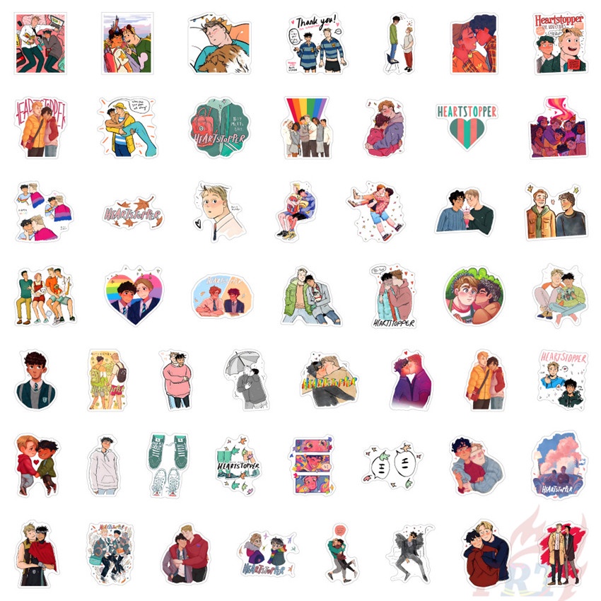 100Pcs/Set ❉ Heartstopper Series A Stickers ❉ DIY Waterproof Fashion Decals Doodle Stickers
