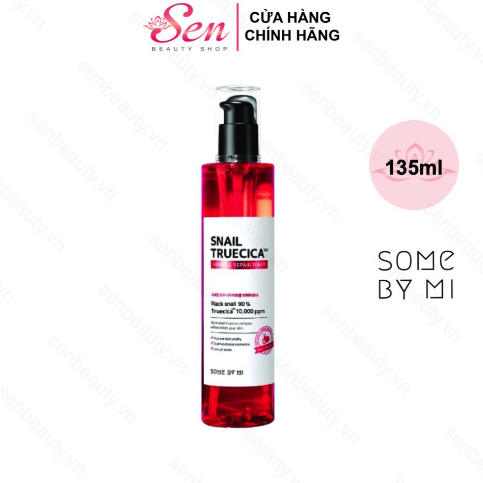 Nước Hoa Hồng Snail SOME BY MI Giảm Sẹo Rổ Truecica Miracle Repair 135ml