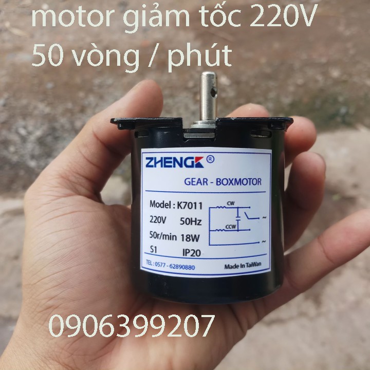 động cơ giảm tốc 220v - động cơ giảm tốc 220v 50rpm