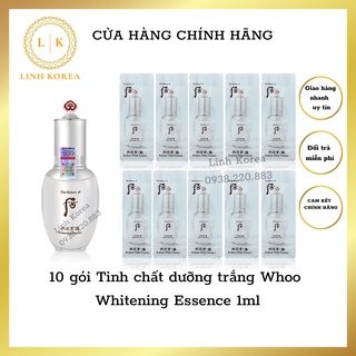 10 gói Tinh chất dưỡng trắng Whitening Essence whoo 1ml x10