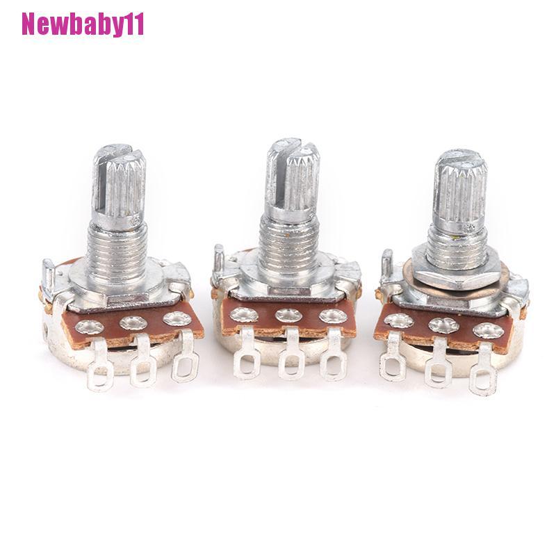 Bộ 3 Chiết Áp Âm Thanh / Nút Chỉnh Tông Đàn Guitar A250k Chuyên Dụng Tiện Lợi