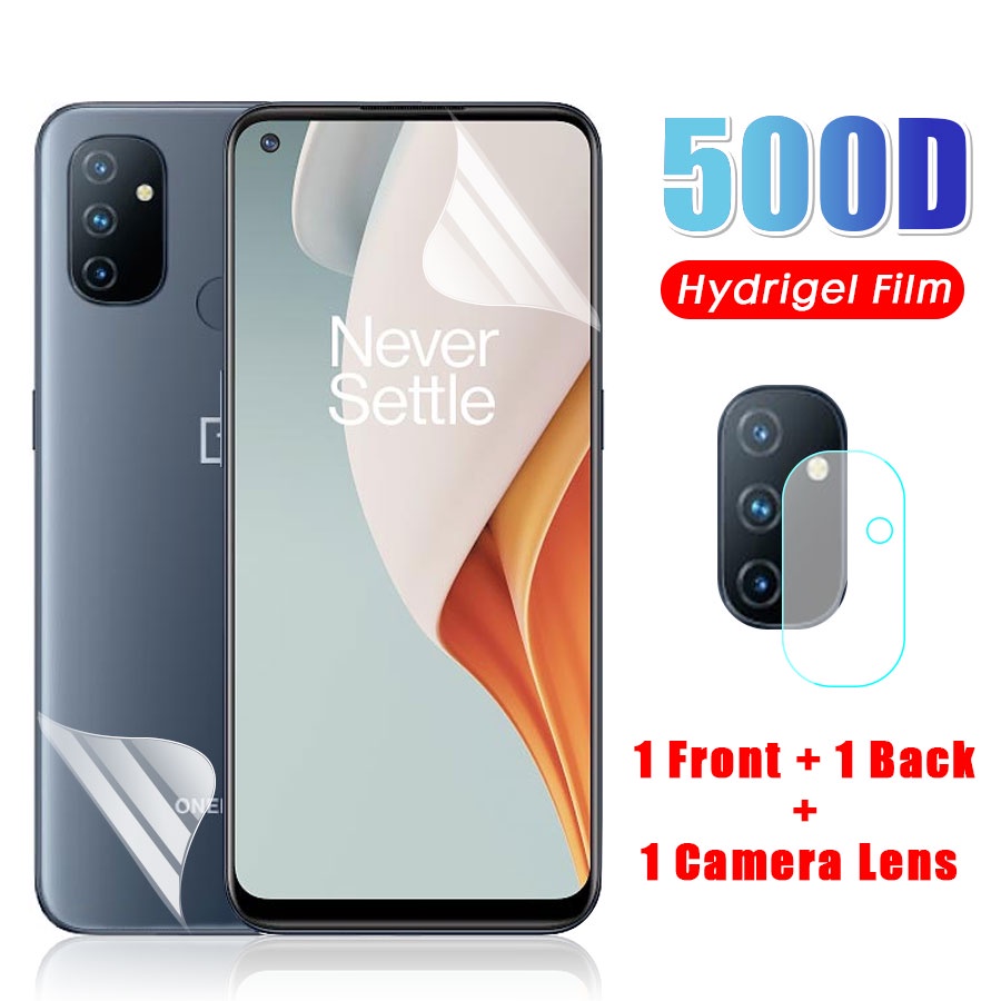 3 in 1 Full Màn Dán Film dẻo PPF Bảo Vệ Màn Hình + sau PPF Miếng dán màn hình + Kính Cường Lực Bảo Vệ Camera Cho Oneplus 9 Pro 8t Nord N100 8 7t 7