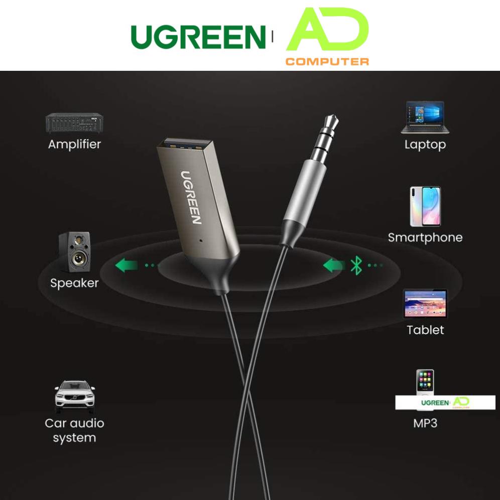 Bộ thu Bluetooth 5.0 tích hợp mic đàm thoại UGREEN CM309 70601