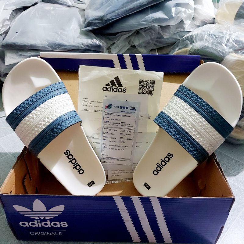 [ Hàng Cao Cấp ] Dép nam quay ngang full box adidas đế cao su non đúc 100% bảo hành 3 tháng