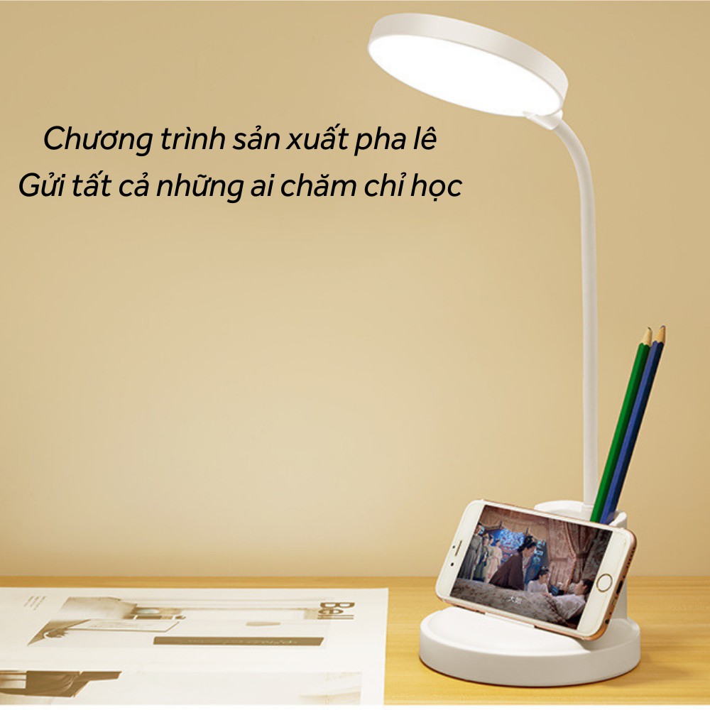 Đèn học để bàn , đèn học sinh chống cận mini, chống ánh sáng xanh bảo vệ mắt hiệu quả TIME HOME