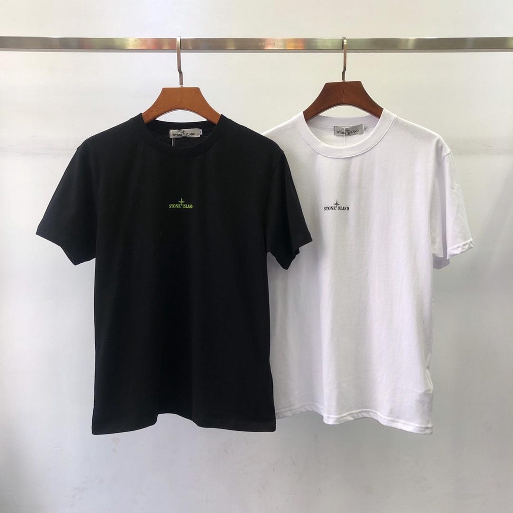 Áo Thun Tay Ngắn Cổ Tròn In logo Stone ISLAND Cá Tính Hợp Thời Trang