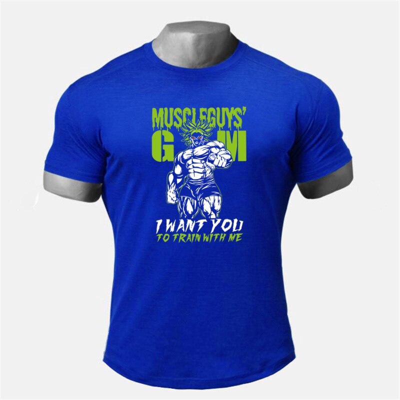 Áo thun nam tập thể thao ngắn tay chất liệu cotton thoáng mát