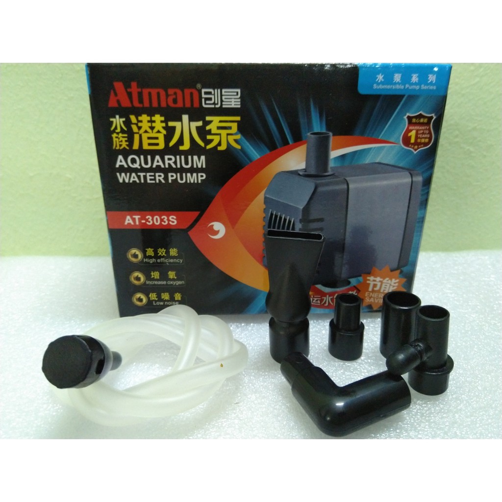 Máy bơm nước Atman 303S, 6W-600L/hr dùng cho bể cá.