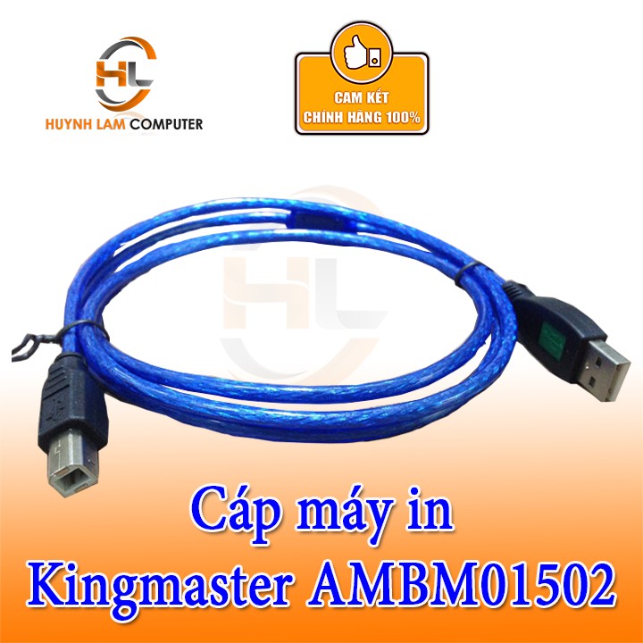 Cáp máy in Kingmaster AMBM01502 cổng USB2.0 1.5M