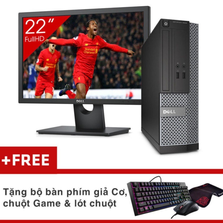 Máy tính đồng bộ DELL OPTIPLEX 990 SFF + Màn hình Dell 22inch (Core i5 2500, Ram 4GB, HDD 500GB) + Quà Tặng