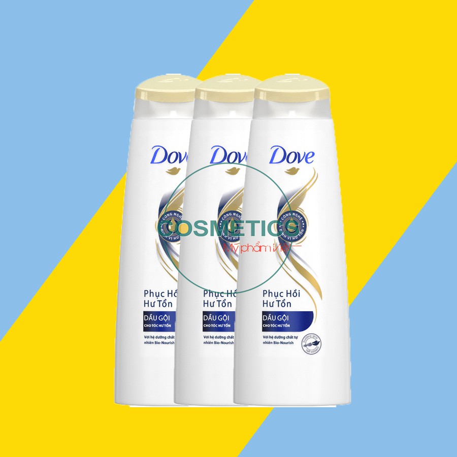 Dầu gội đầu Dove phục hồi tóc hư tổn 316ml | tặng dầu gió Hàn Quốc |