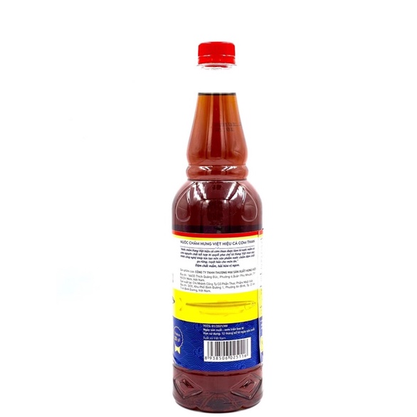 Nước Mắm Cá Cơm Than Hưng Việt chai 900ml Độ Đạm 20