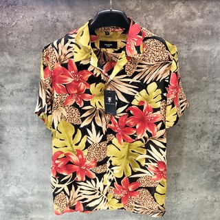 Áo sơ mi nam TouchMe Tiger Flower chất lụa thoáng mát, cao cấp Monogram FD | Sản phẩm mới 2021