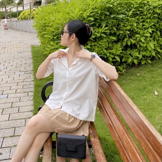 Áo Sơ Mi Nữ Vintage Cổ Sen
