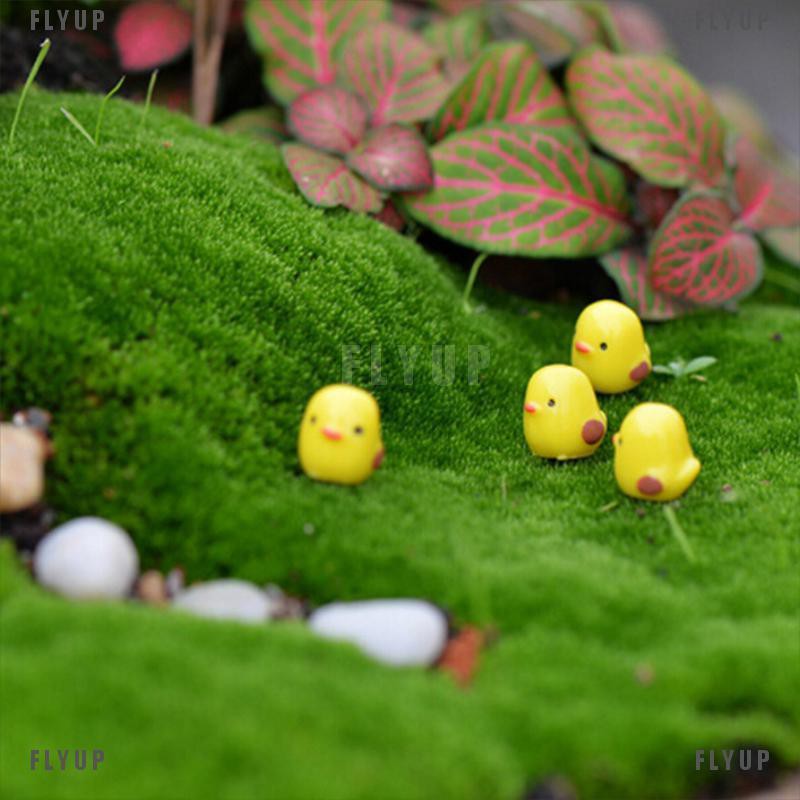 Set 5 Mô Hình Chú Gà Con mini Trang Trí Sân Vườn