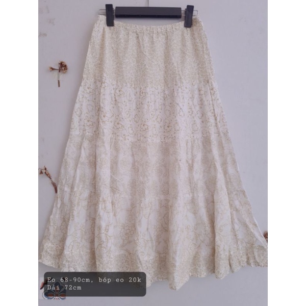 Chân váy xô Nhật Hoa nhí