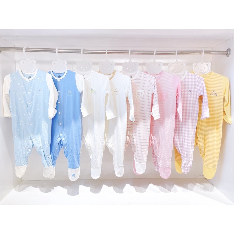 Body Nous sơ sinh (size Newborn) liền tất chất petit dài tay cho bé mẫu mới nhất 2022