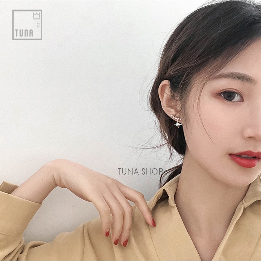 Khuyên tai Bạc nữ ngôi sao, Bông tai Bạc cao cấp TUNA SILVER 𝐂𝐚𝐦 𝐤𝐞̂́𝐭 𝐜𝐡𝐮𝐚̂̉𝐧 𝐁𝐚̣𝐜 _ 𝐓𝐔𝐍𝐀𝐒𝐇𝐎𝐏 𝐓𝐫𝐚𝐧𝐠 𝐬𝐮̛́𝐜 𝐁𝐚̣𝐜