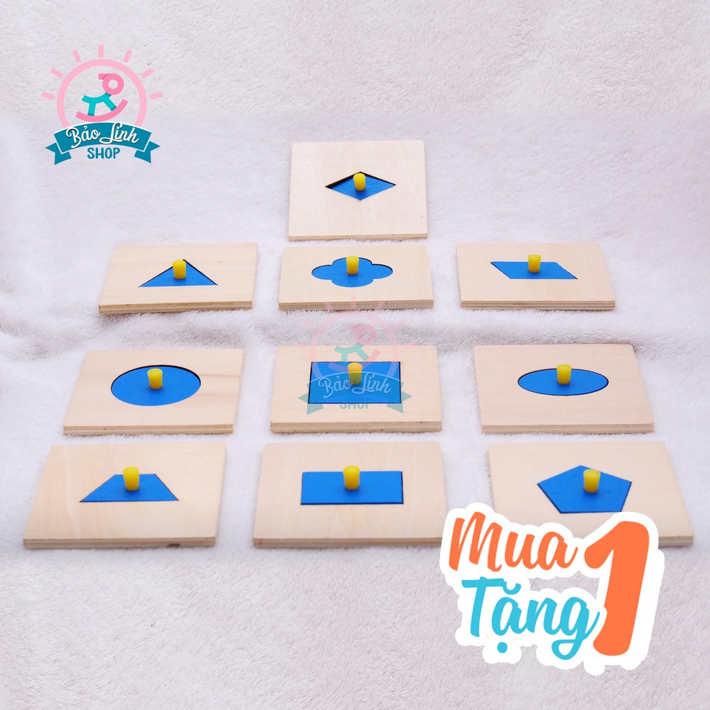 Núm trụ hình hình khối montessori chuẩn| Đồ chơi GDS