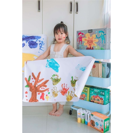 Finger Paint Mideer bộ màu vẽ tay và sổ vẽ tay cho bé chính hãng an toàn, Đồ chơi sáng tạo cho trẻ em từ 2,3,4,5 tuổi