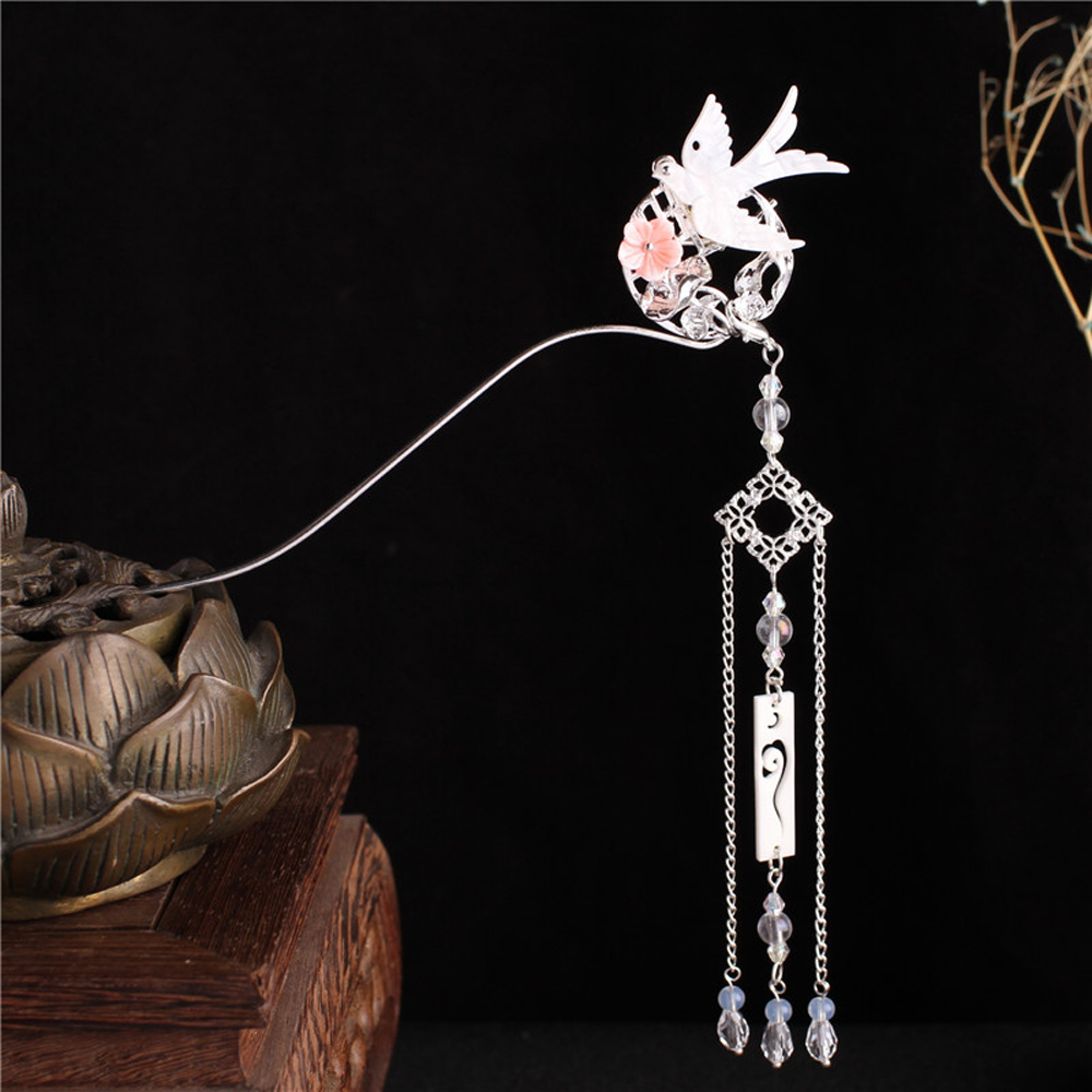 Trâm Cài Tóc Hình Bướm Đính Ngọc Trai Thời Trang