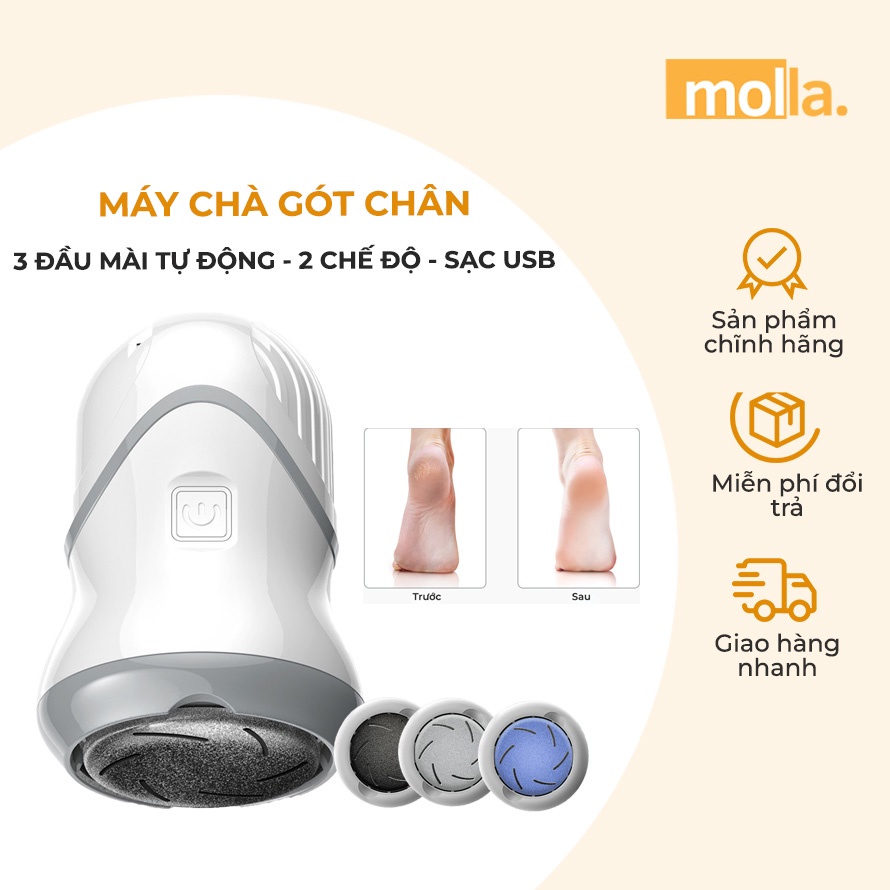 Máy chà gót chân tự động 3 đầu mài công nghệ mới S1661 loại bỏ chai sừng, tế bào chết
