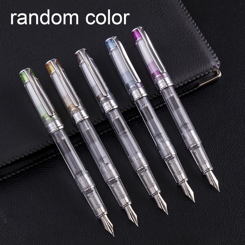 1 Bút Máy Ngòi Mảnh 0.38mm SUNG 3003 Bằng Nhựa Trong Suốt