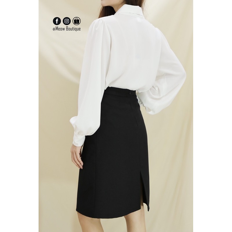 Chân Váy công sở form A midi có túi 2 bên Meow Boutique | BigBuy360 - bigbuy360.vn