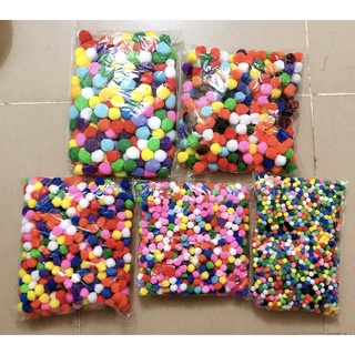 Hạt bom bom, hạt bông màu bombom (bịch 120gr)