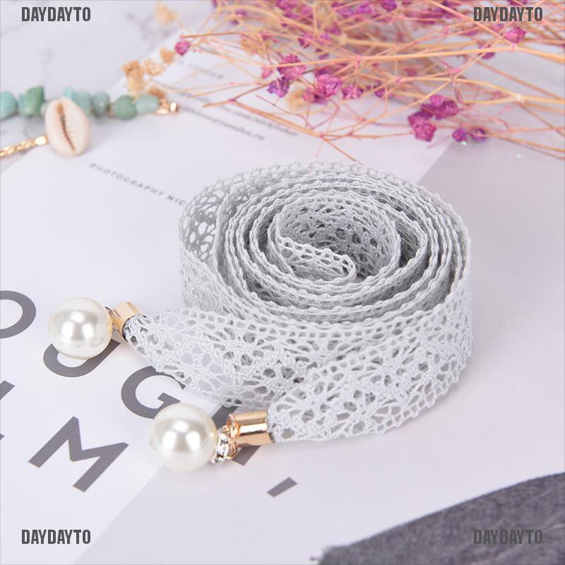 Thắt Lưng Ren Đính Ngọc Trai Sang Trọng