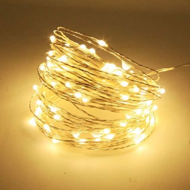 SÁNG VÀNG - DÂY KẼM - TẶNG PIN đèn led fairy light/ đom đóm/ chipsbling Pin CR2032 1M 2M 3M 5M 10M