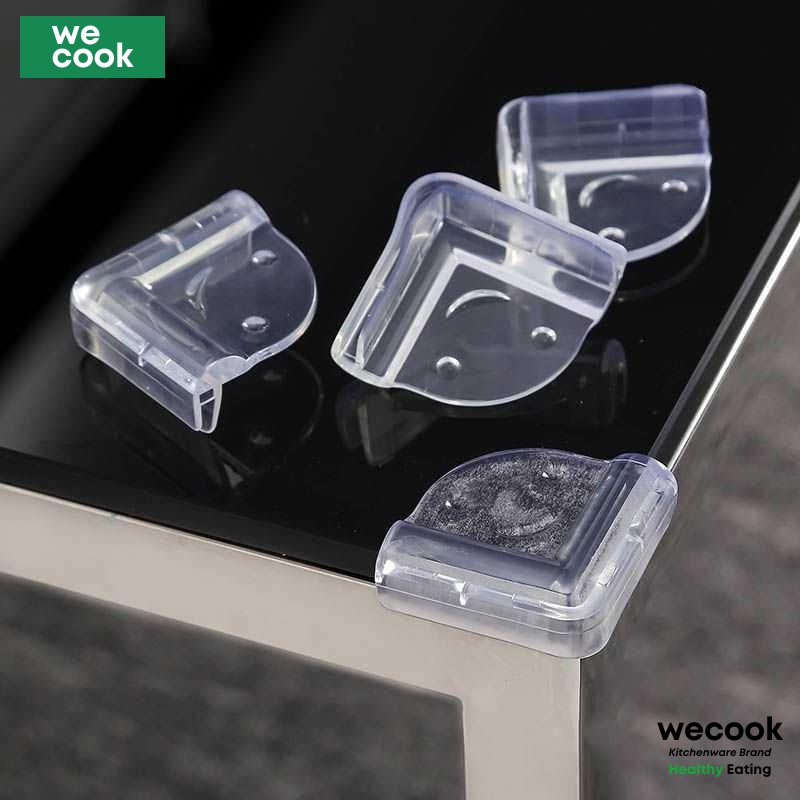 Miếng bọc cạnh bàn silicon chống va đập bịt bọc góc kính, cạng giường an toàn cho bé (AT02)