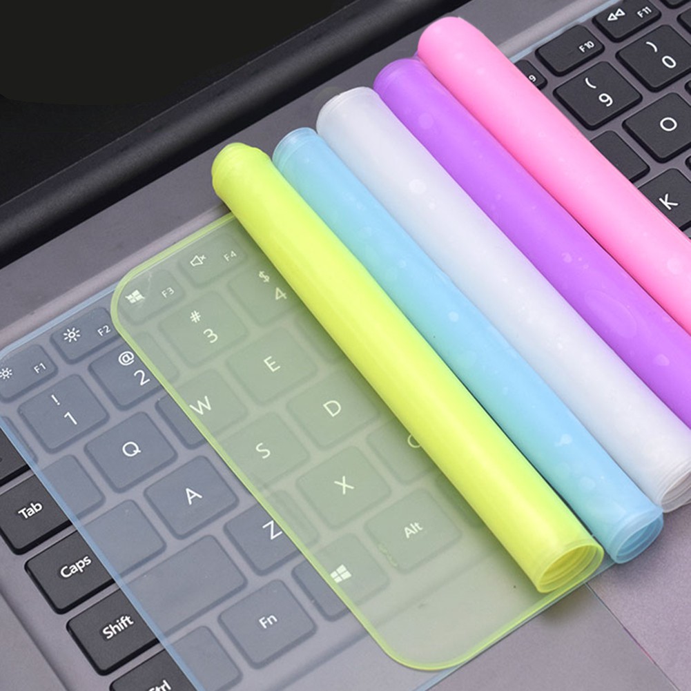 Bộ 10 Miếng Dán Silicone 12 / 14 / 15inch Bảo Vệ Bàn Phím Máy Tính Chống Bụi