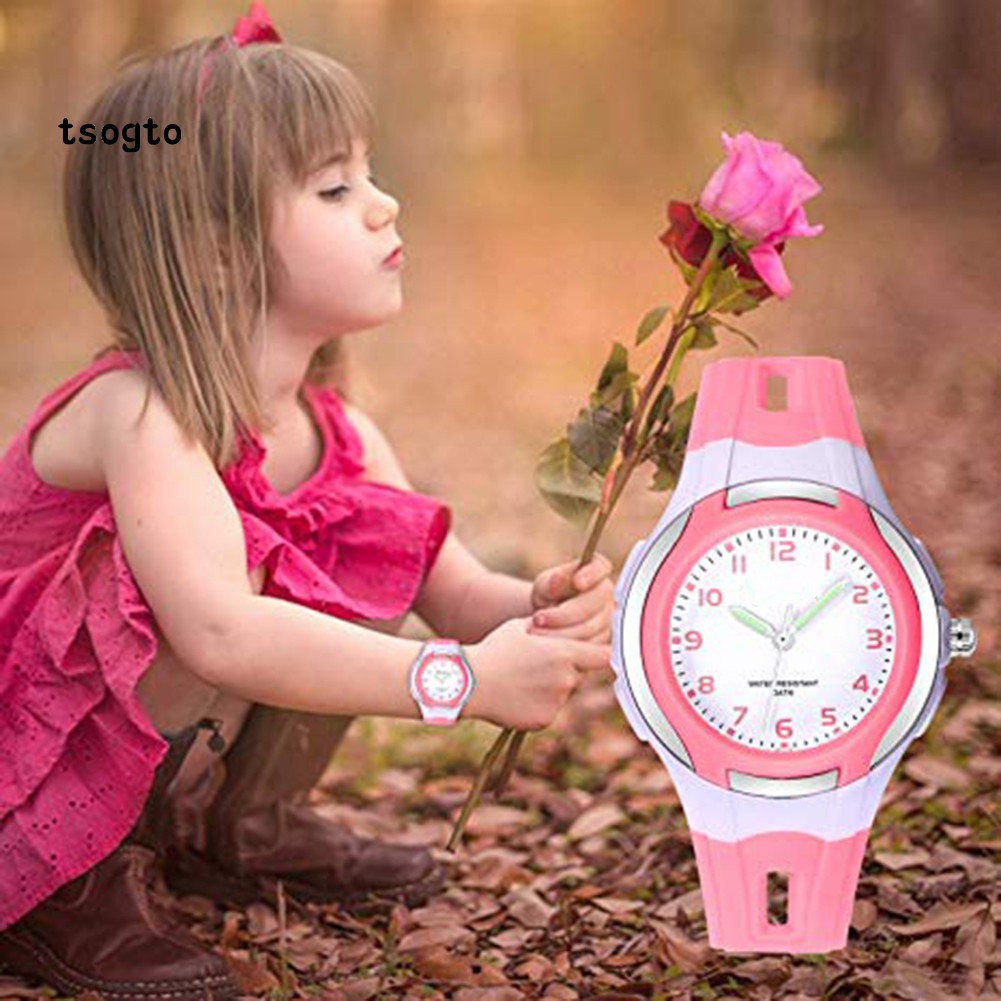 Đồng Hồ Thạch Anh Tròn Tsogto Chống Thấm Nước Thời Trang Cho Học Sinh