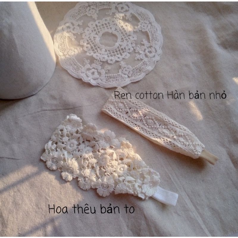 Băng Đô  Chất Liệu Ren Hoa Thêu Hàn Quốc Xinh Xắn Cho Các Bé Gái BĐH