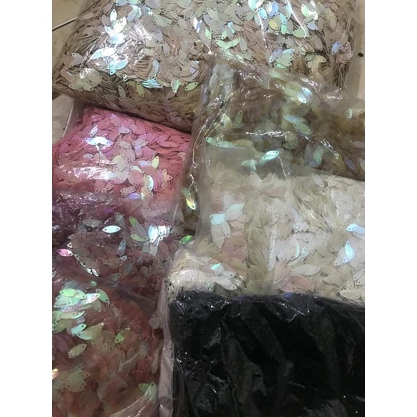 Kim sa hình lá me _ Đính kết thời trang , trang phục biểu diễn , trang phục dân tộc , trang trí handmade