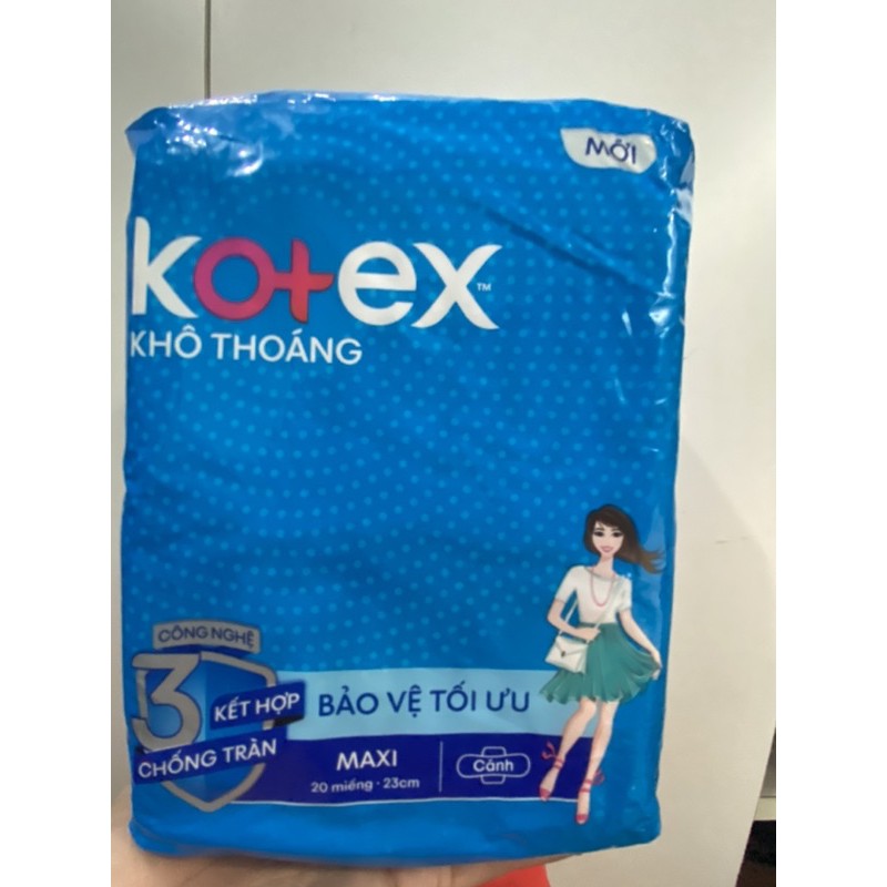 Băng Vệ Sinh Kotex dày cánh 20 miếng