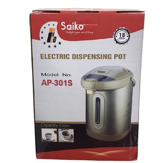 [ Sẵn Hàng ] Bình Thủy Điện Đun Nước SAIKO AP-301S( Loại 3L Siêu Bền) shop-goldsun09